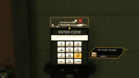 Deus Ex Human Revolution - The Hive Basement Door Code (Near Tongs Office)