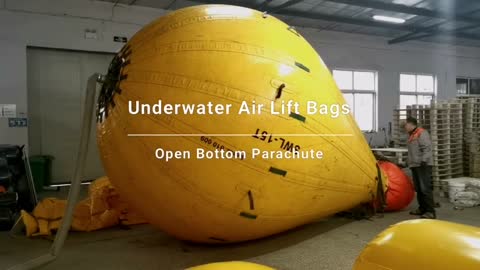 Open Parachute Type Underwater Air Lift Bags