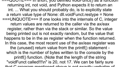 Python ctypes return values question