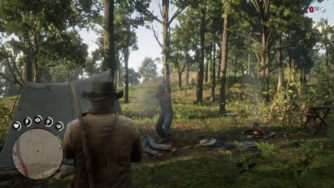 RDR2 - Trying to help a man with chicken pox