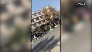 Pupils march in central Tehran amid fresh calls for nationwide protests