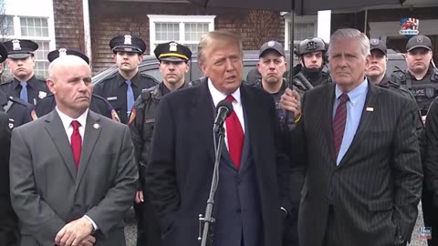 President Trump attends the funeral of NYPD officer Jonathan Diller