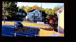 LEAP OF FAITH: ‘Miracle’ caught on video: Priest escapes unharmed when SUV hurdles his car