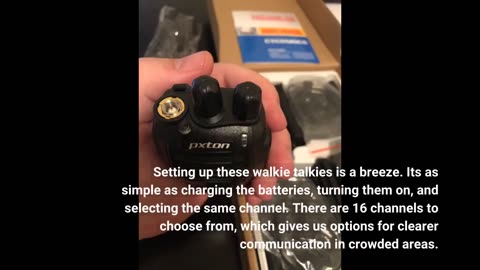 Customer Reviews: pxton Walkie Talkies Long Range for Adults with Earpieces,16 Channel Walky Ta...