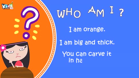 Who am I for kids ? -Animals Riddles for Kids - Riddles for Kids - vegetables Riddles for Kids