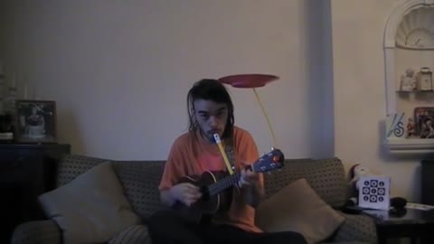 'Imagine' covered with a ukelele and slide-whistle