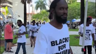 'Blacks For Trump' Gather Outside Florida Courthouse Tuesday