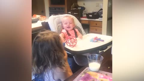 Funny Baby Videos - Joyful Baby Babbles And Cuddles