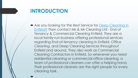 Best Deep Cleaning in Enfield.