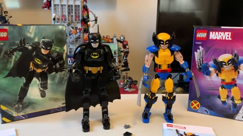 Lego Batman and Wolverine Construction Figure Sets