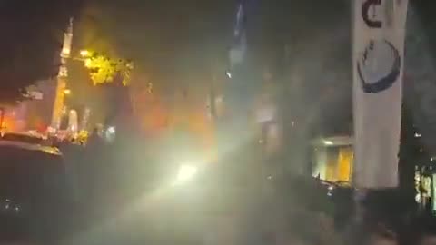 Huge crowds marching through Istanbul NATO ally last night, chanting in Turkish