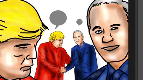 Speed Drawing"is it a hand shake?Donald Trump /Joe Biden Drawing