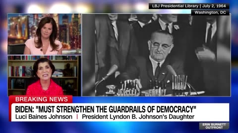 Lyndon B. Johnson's daughter calls Biden concession a 'magical' moment