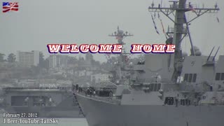 USS Stennis Strike Group, San Diego (no music)