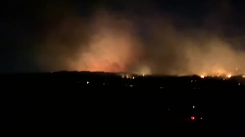 Wind whipping the Marshall fire in Colorado