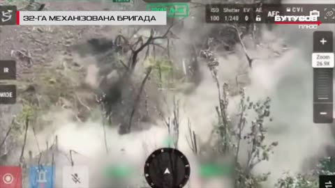 Russian Soldier Sets Off Ukrainian Munitions