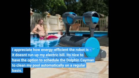 Dolphin Cayman Automatic Robot Pool Cleaner with One-Button Operation and Large Capacity