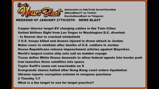Weekend of January 27/28, 2024 News Blast