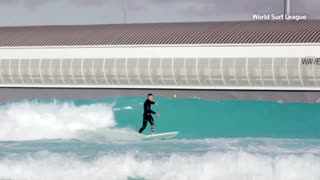 Mick Schumacher brings F1 skills to the surf