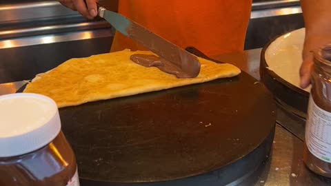 Paris - live crepes in front of Eiffel tower