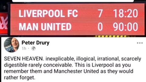 Peter Drury after Liverpool humiliate Man United