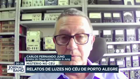 Luzes não identificadas no céu de Porto Alegre