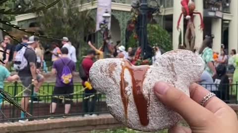 pumpkin spice beignets with coffee caramel come at a cost