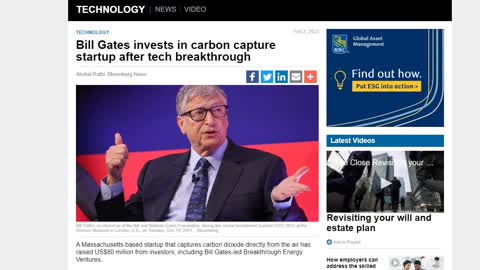 BILL GATES SUN DIMMING REJECTED BY SCIENTISTS, REFUSED SOLUTIONS WOULD PREVENT CARBON CAPTURE