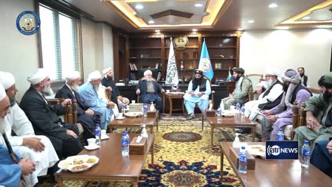 Turkish clerics meet Haqqani in Kabul | ملاقات عالمان ترکی با حقانی در کابل