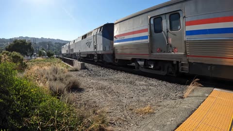 Amtraks Train #5 California Zephyr in Martinez Ca 8/27/23