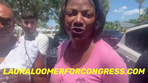 COMMUNIST Gun Grabber Rep. Val Demings Confronted By Laura Loomer In Florida