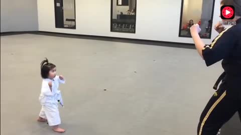 Super Cute Karate Baby