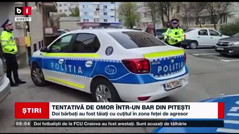 TENTATIVĂ DE OMOR ÎNTR-UN BAR DIN PITEȘTI_Știri B1_20 nov 2022