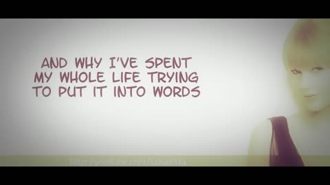 Taylor Swift - You Are In Love (Lyric Video)