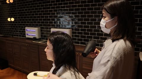 I tried Foamy SCALP Cleaning and Facial at the same time in Japan (soft spoken)