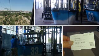 Madrid Teleférico Madrid Spain Cable car in the Park a great trip part 1