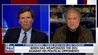 Steve Bannon says Biden’s DOJ under Merrick Garland has become “radically partisan.”