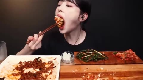 Mukbang Samyang korean food
