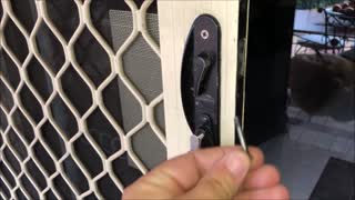How to Remove The Lock Cylinder From a Sliding Security Screen Australia