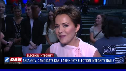 Ariz. Gov. candidate Kari Lake hosts election integrity rally