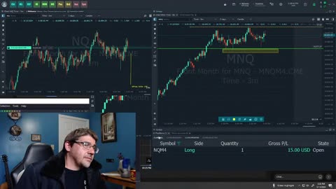 Live Day Trading NQ Futures (100k APEX Account) | Power Hour [Break Even Day]