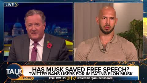 Andrew Tate RETURNS To Debate Piers Morgan on Elon Musk And Free Speech