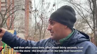 A man miraculously survived under Ukrainian shelling