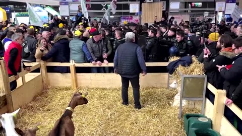 French farmers storm agriculture fair in Paris