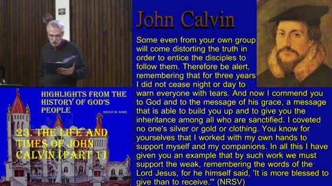 23. The Life and Times of John Calvin (part 1)