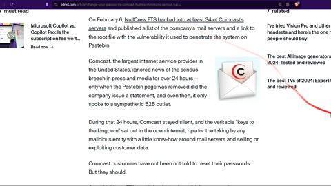 Comcast Got Hacked Change Your Password!