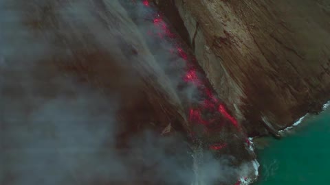 The Stromboli lava flow 5 December 2022