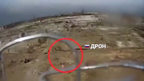 Ukrainian Drone Takes Out a Russian Drone Carrying Grenades
