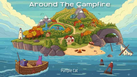 Purrple Cat - Around The Campfire | Lofi Hip Hop/Chill Beats