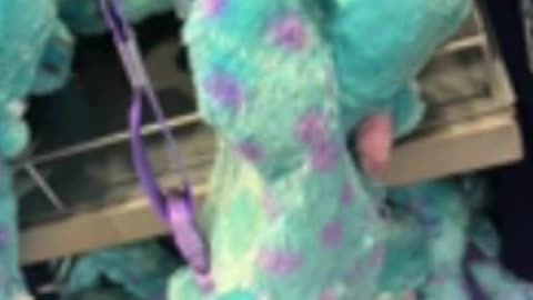 Disney Parks Sulley Plush Doll Shoulder Bag